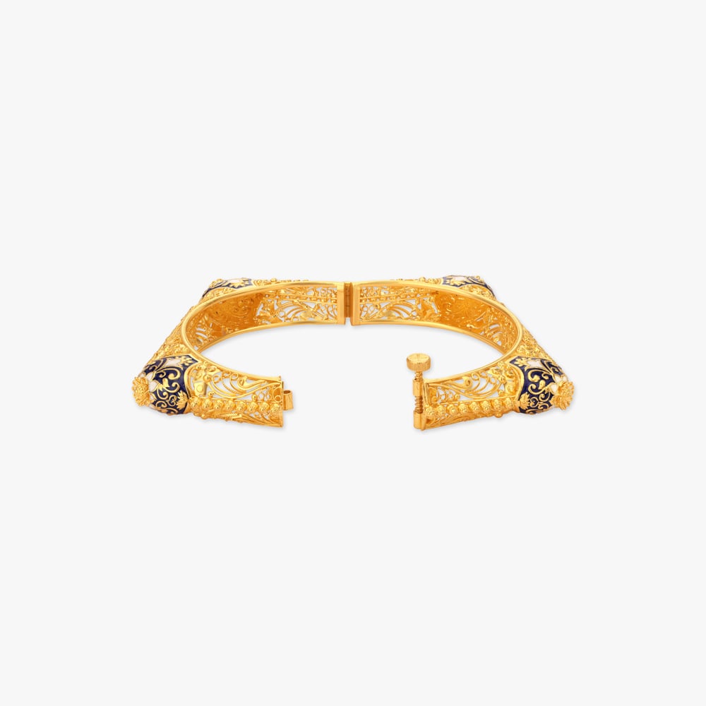 Batik Bijoya Kankan Gold Bangles,,hi-res image number null