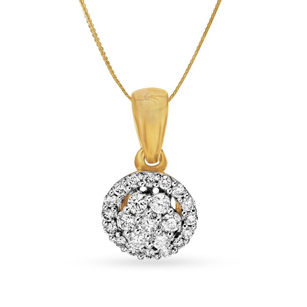 Sparkling Diamond Solitaire Look Pendant,,hi-res image number null