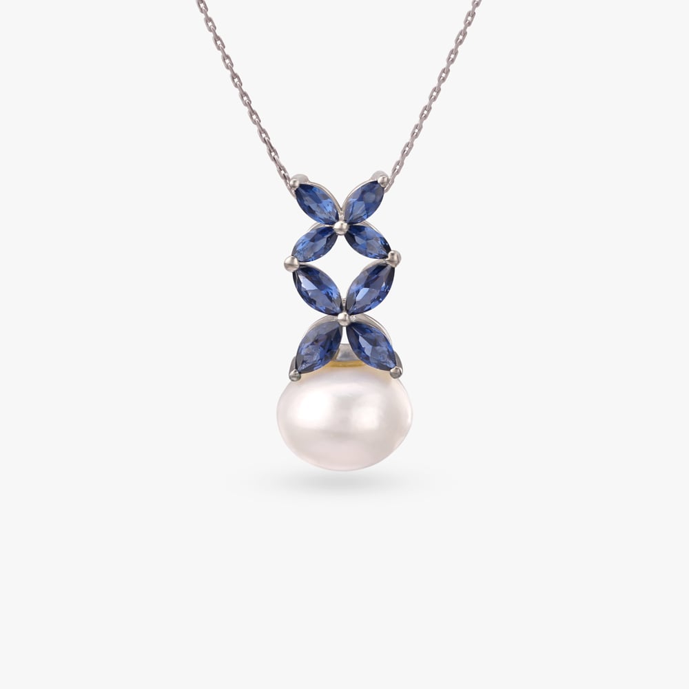 

Floret Cascade Silver Pendant