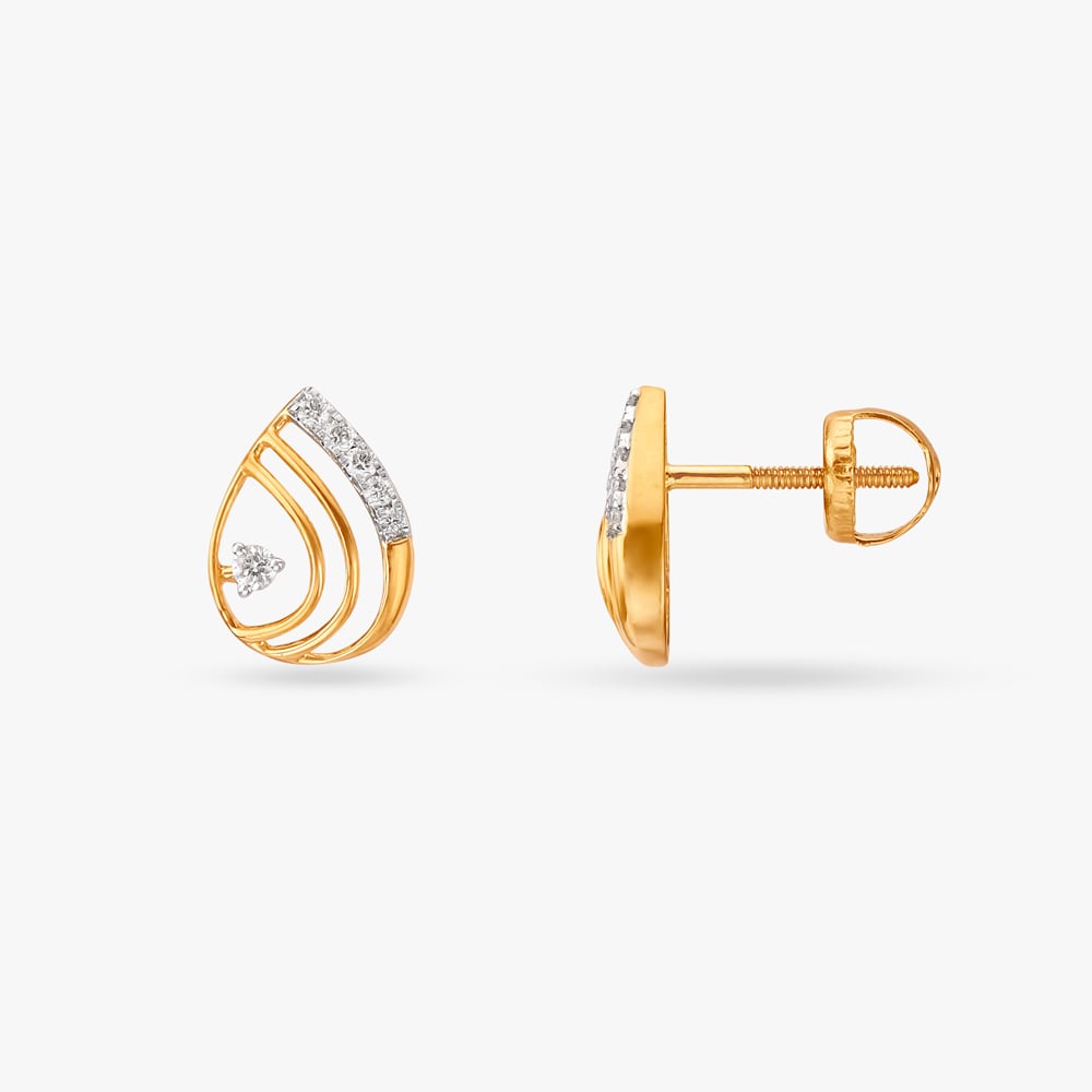 Elegant Clean Diamond Stud Earrings,,hi-res image number null