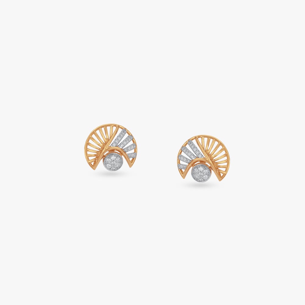 

Sunburst Spark Diamond Stud Earrings
