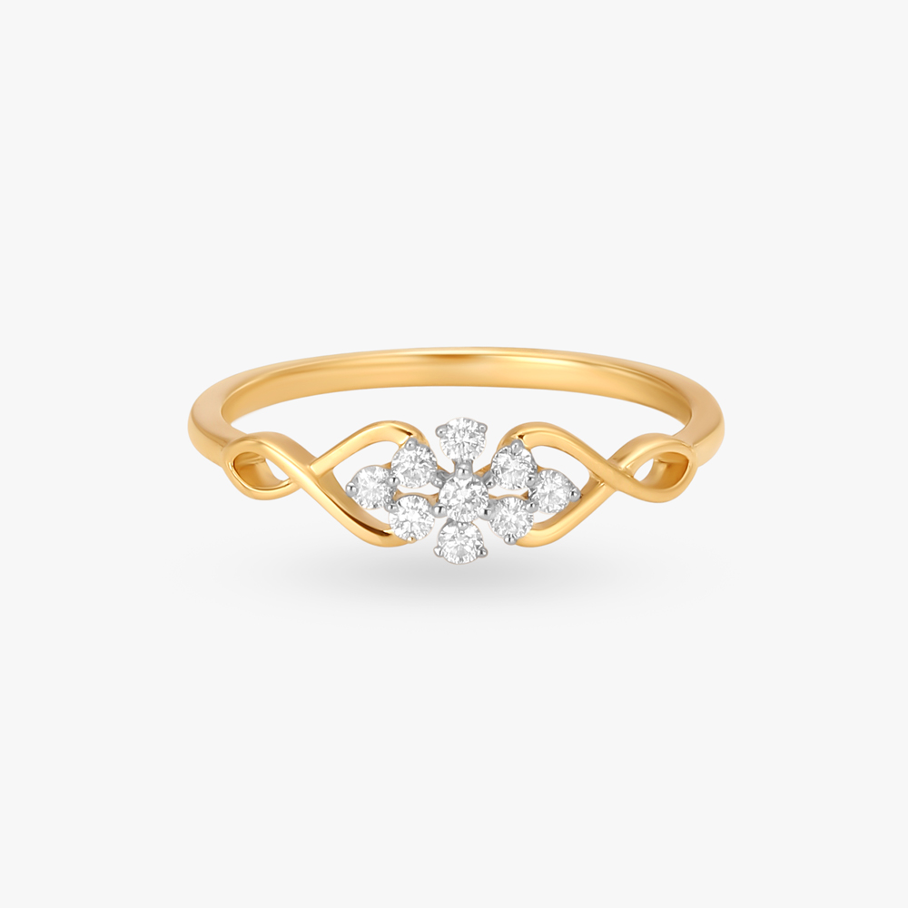 Floral Whirl Diamond Ring,,hi-res image number null