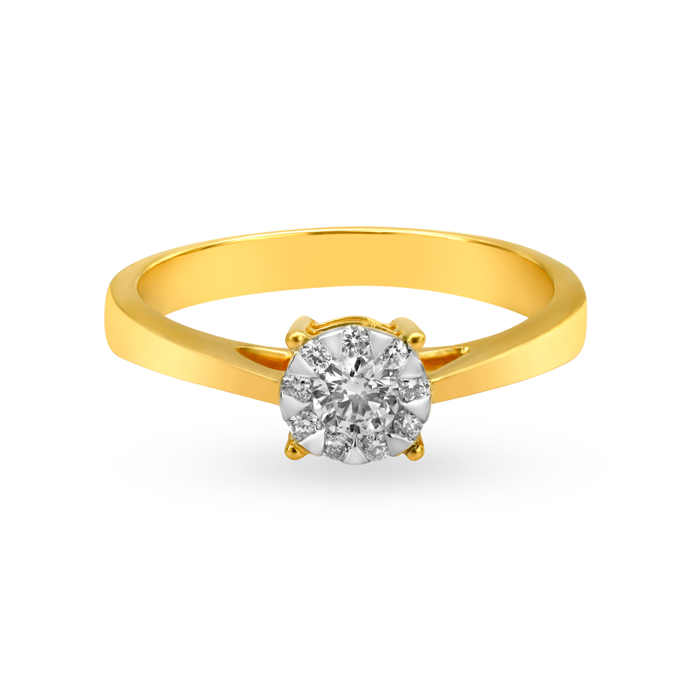 Iconic 18 Karat Gold And Diamond Finger Ring,,hi-res image number null