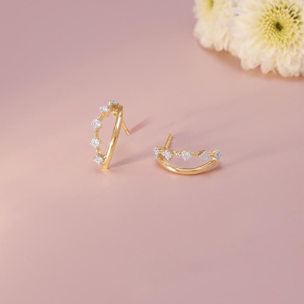 Effortless Spark Diamond Hoop Earrings,,hi-res image number null
