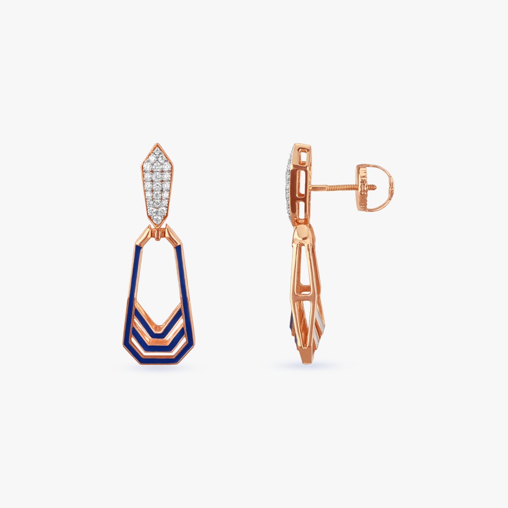 Geometric Versatility Diamond Drop Earrings,,hi-res image number null