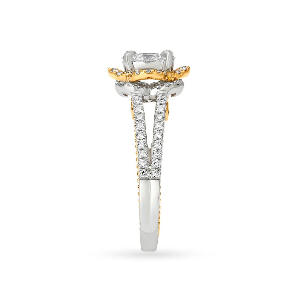 Eternally Intertwined Together Diamond Finger Ring,,hi-res image number null