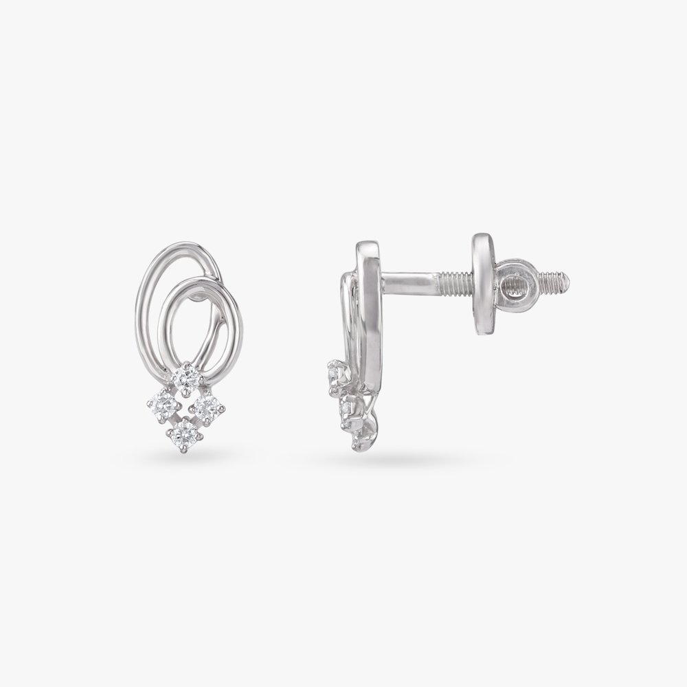 Eclipse Flow Diamond Stud Earrings,,hi-res image number null