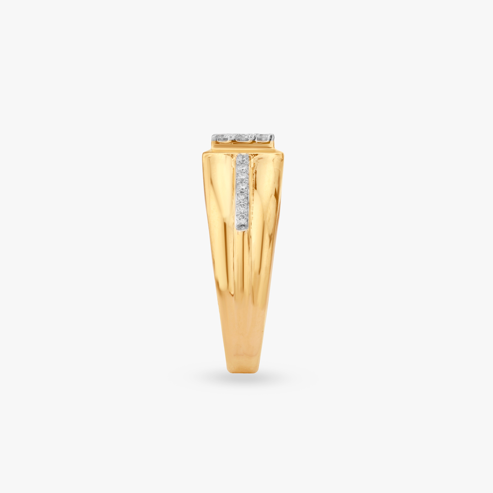 Regal Cluster Diamond Ring For Men,,hi-res image number null