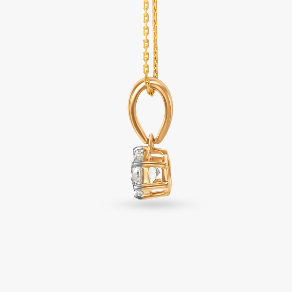 Dazzle Drop Solitaire Pendant,,hi-res image number null