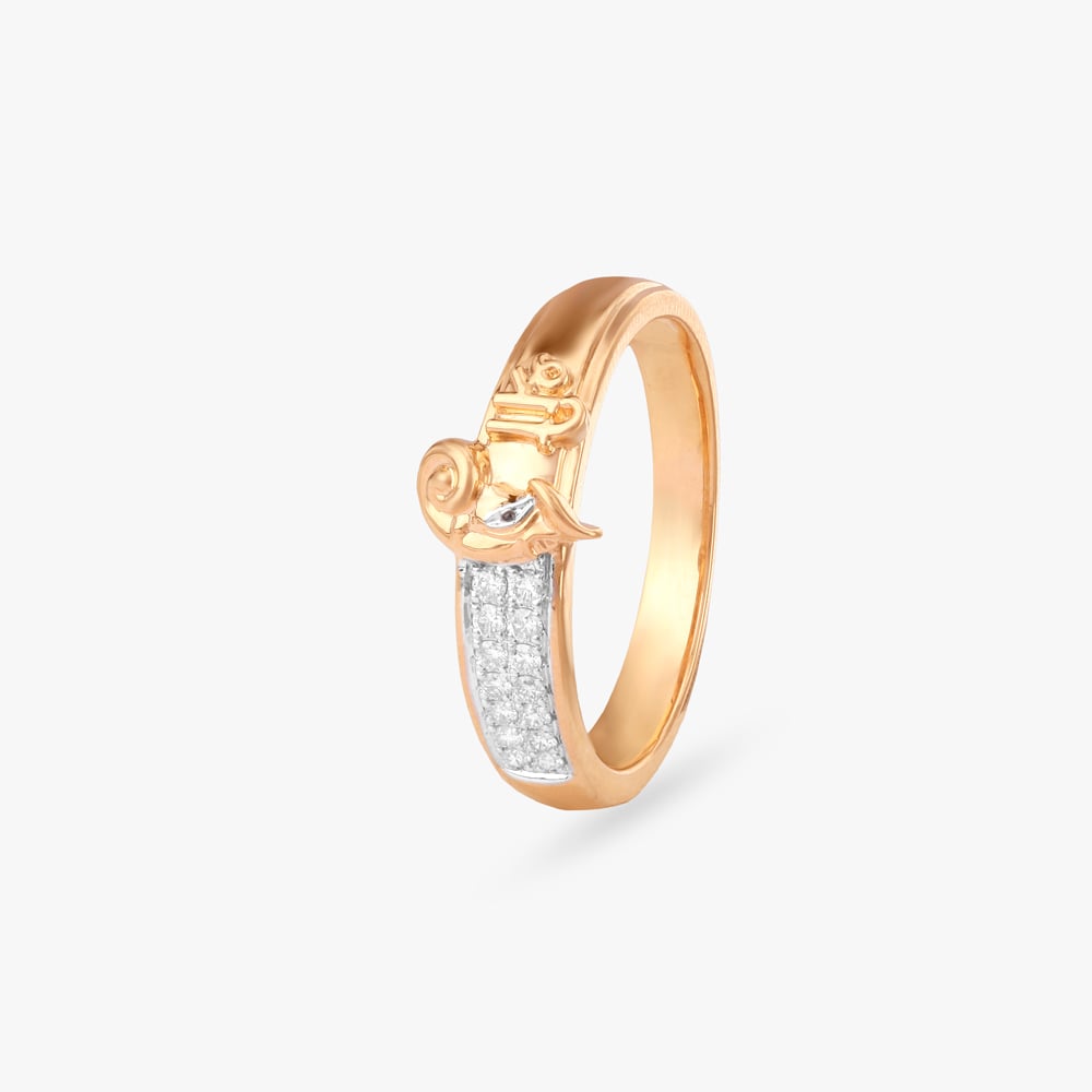 

Divine Ganesh Diamond Ring For Men