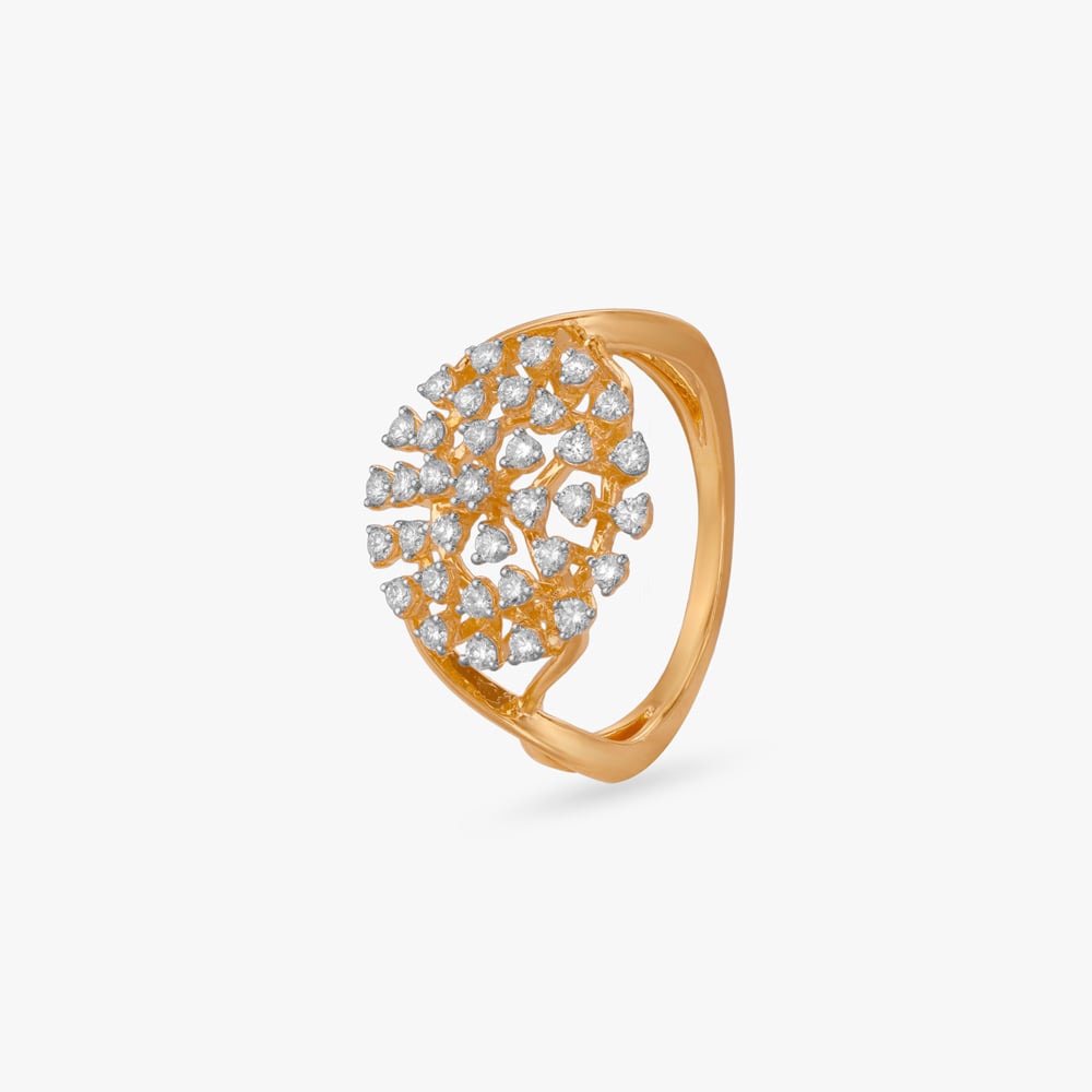 Dazzling Bloom Diamond Finger Ring,,hi-res image number null