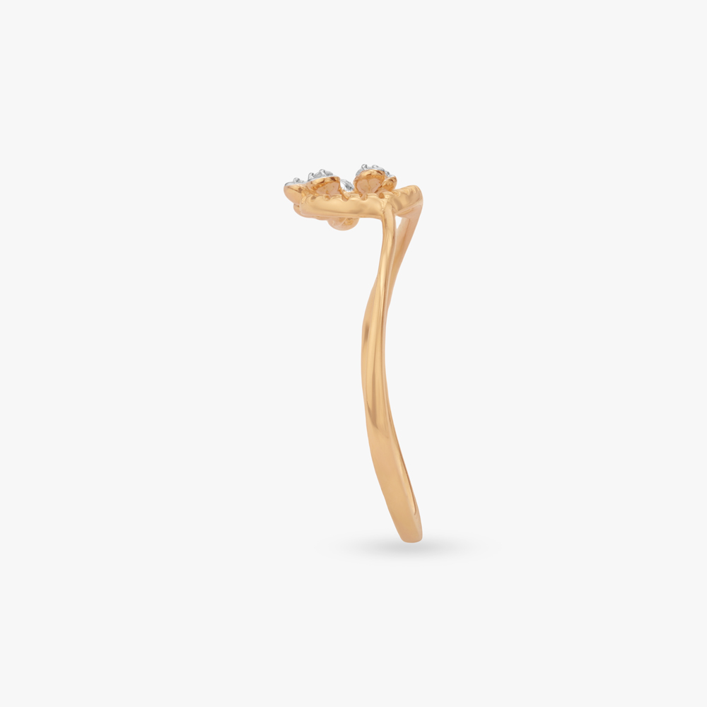 Floral Curve Diamond Ring,,hi-res image number null