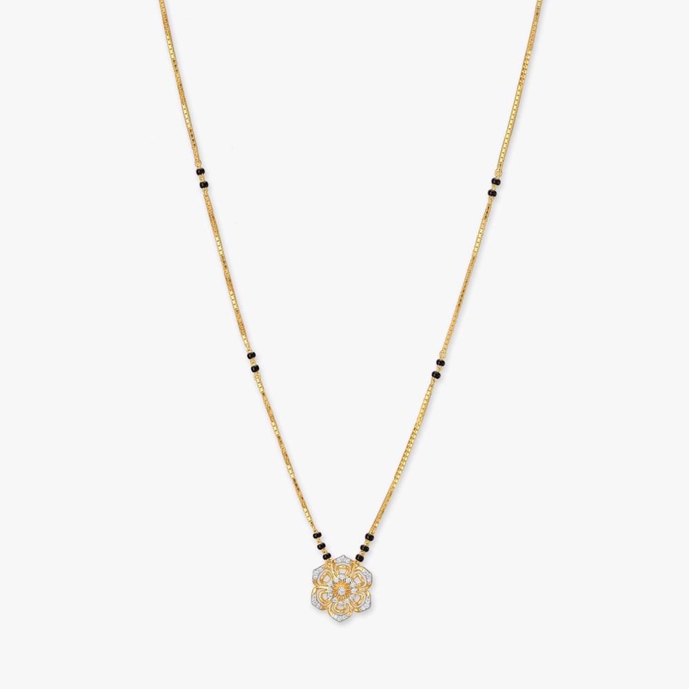 Timeless Bloom Diamond Mangalsutra,,hi-res image number null