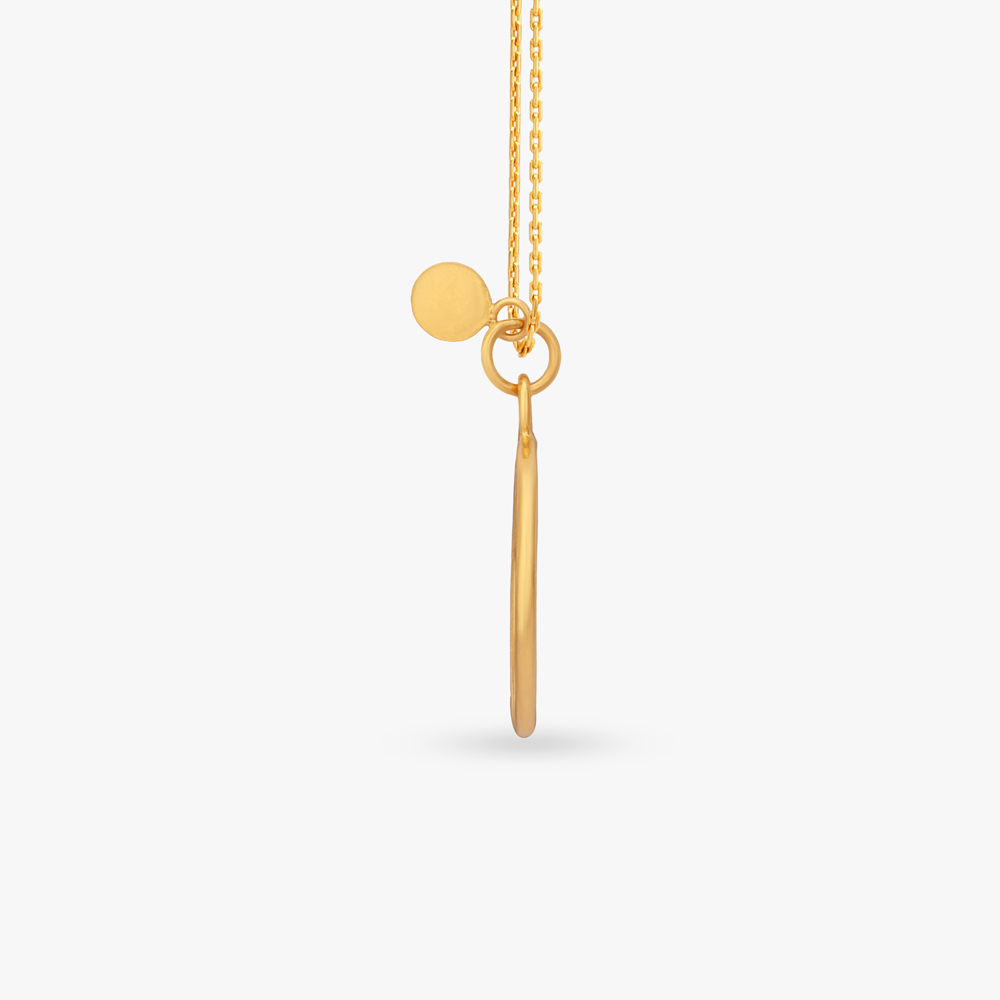Taurus Circle Gold Pendant,,hi-res image number null