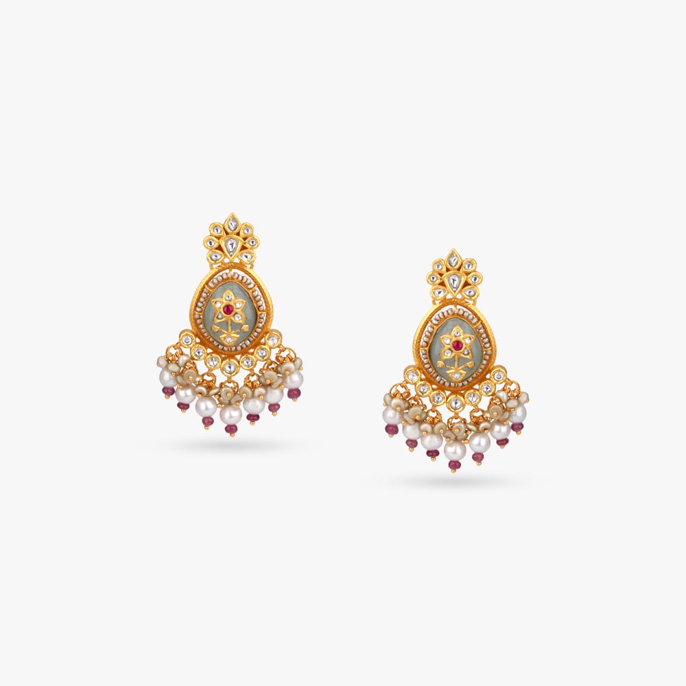 Sage Blossom Gold Necklace Set,,hi-res image number null