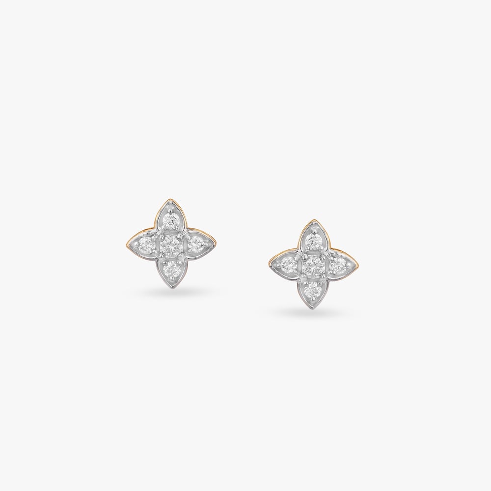 

Radiant Blossom Diamond Stud Earrings