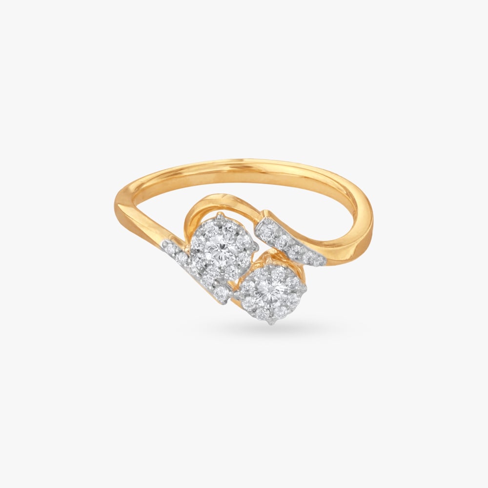 Elegant Embrace Diamond Finger Ring,,hi-res image number null