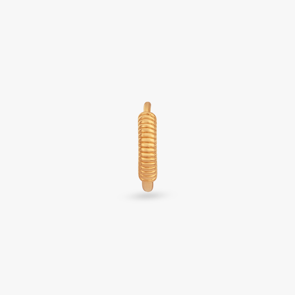 Spiral Loop Gold Nose Pin,,hi-res image number null
