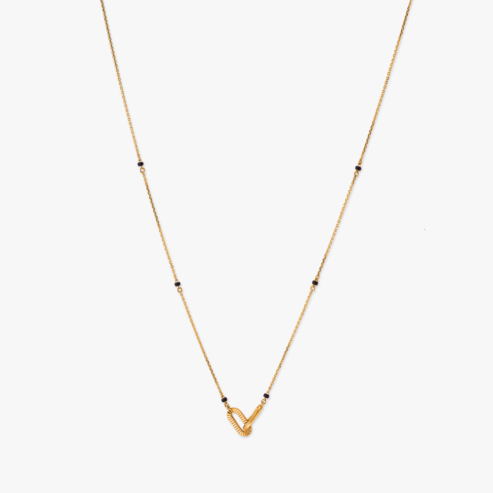 Angular Rhythm Gold Mangalsutra,,hi-res image number null