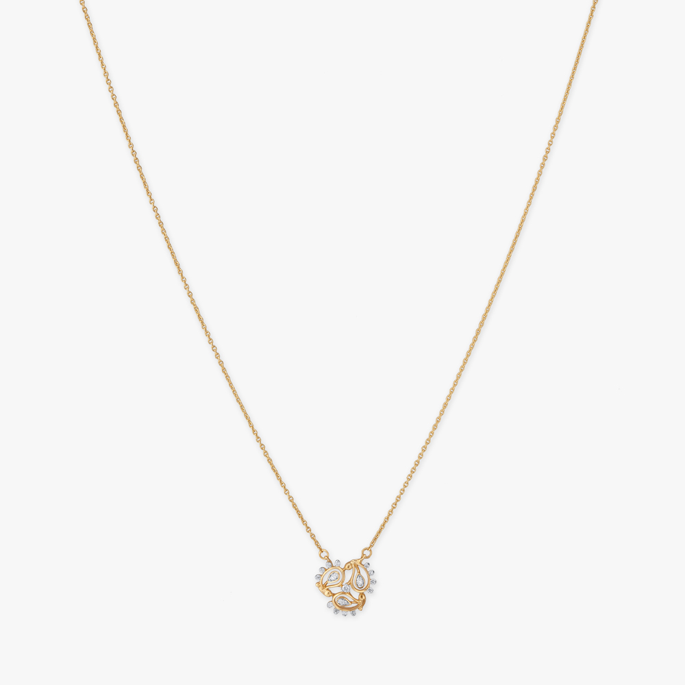 Floral Drift Diamond Pendant with Chain,,hi-res image number null