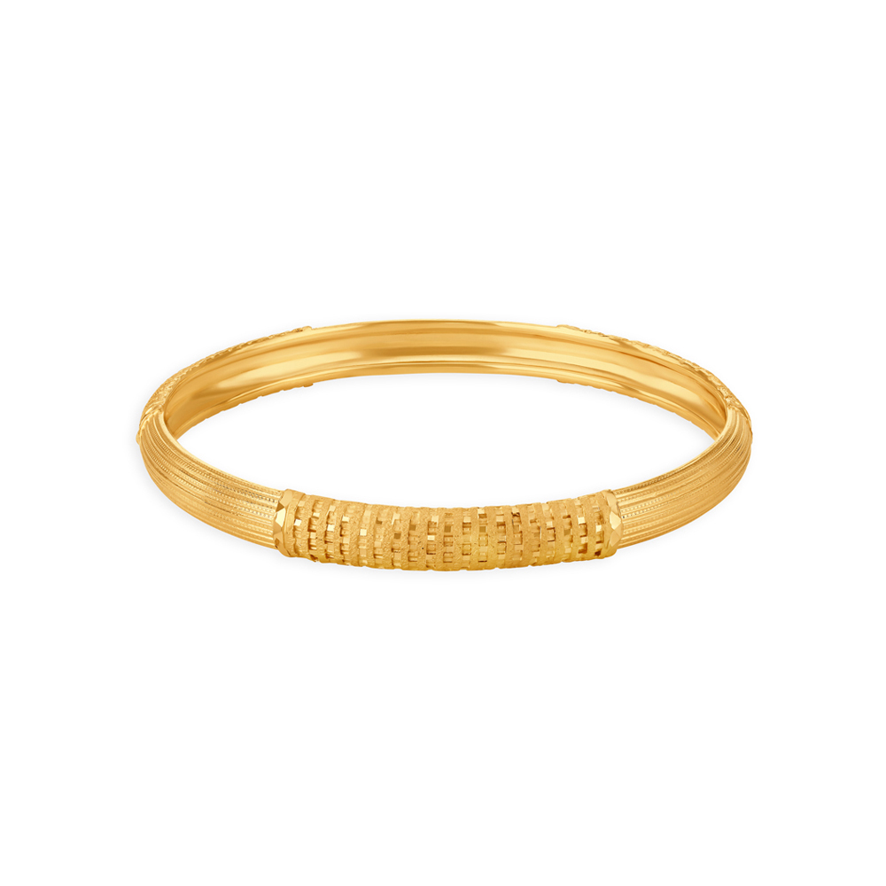 Striking Geometric Gold Bangles,,hi-res image number null