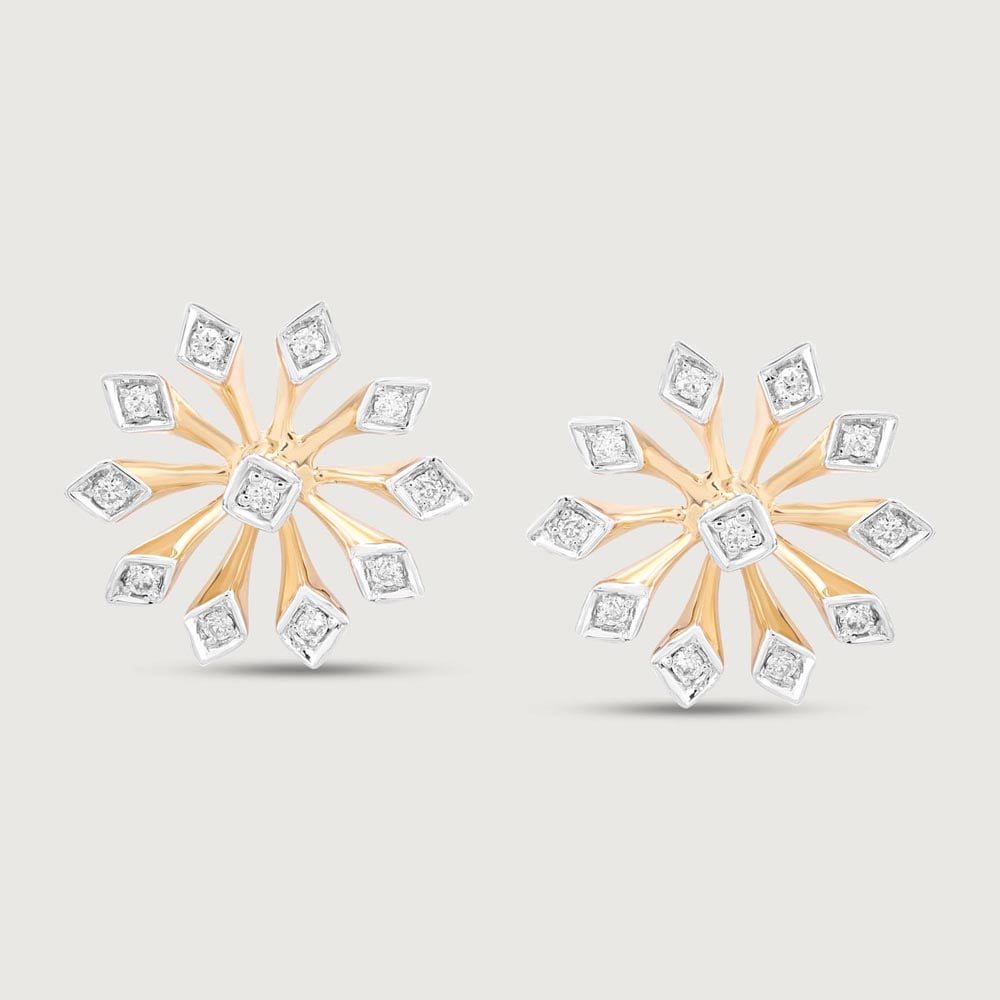 Whimsy Bloom Diamond Earrings,,hi-res image number null