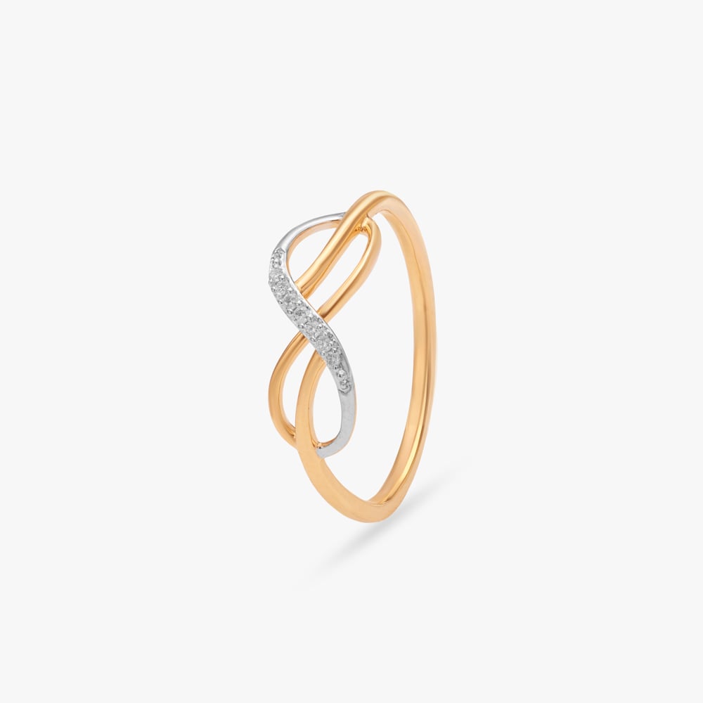 

Infinity Weave Diamond Ring