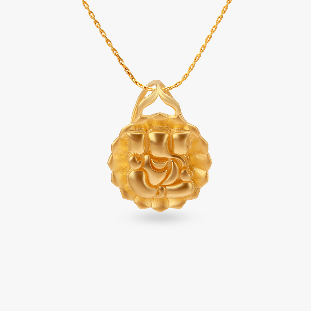 

Divine Ganesha Gold Pendant