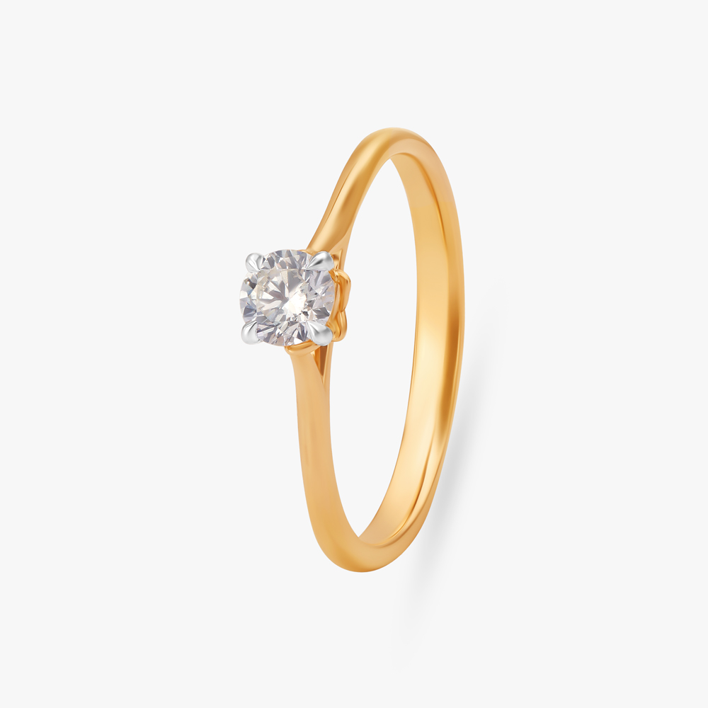 Mia by Tanishq Stately Gold Ring 18kt Yellow Gold ring Price in India - Buy  Mia by Tanishq Stately Gold Ring 18kt Yellow Gold ring online at  Flipkart.com