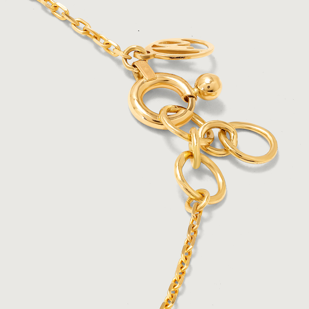 Radiant Elegance 18KT Chain Blue Sapphire Pendant with chain,,hi-res image number null