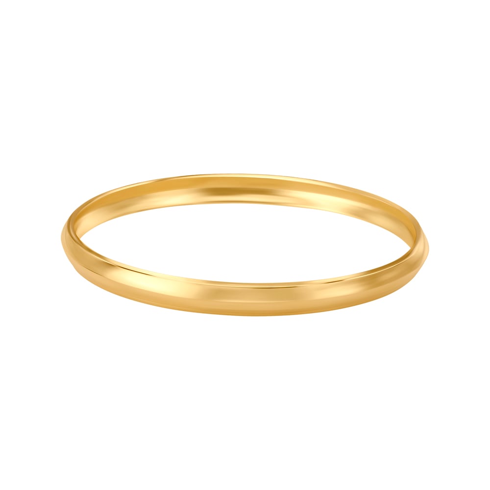 Sleek Stunning Glossy Gold Kada for Men