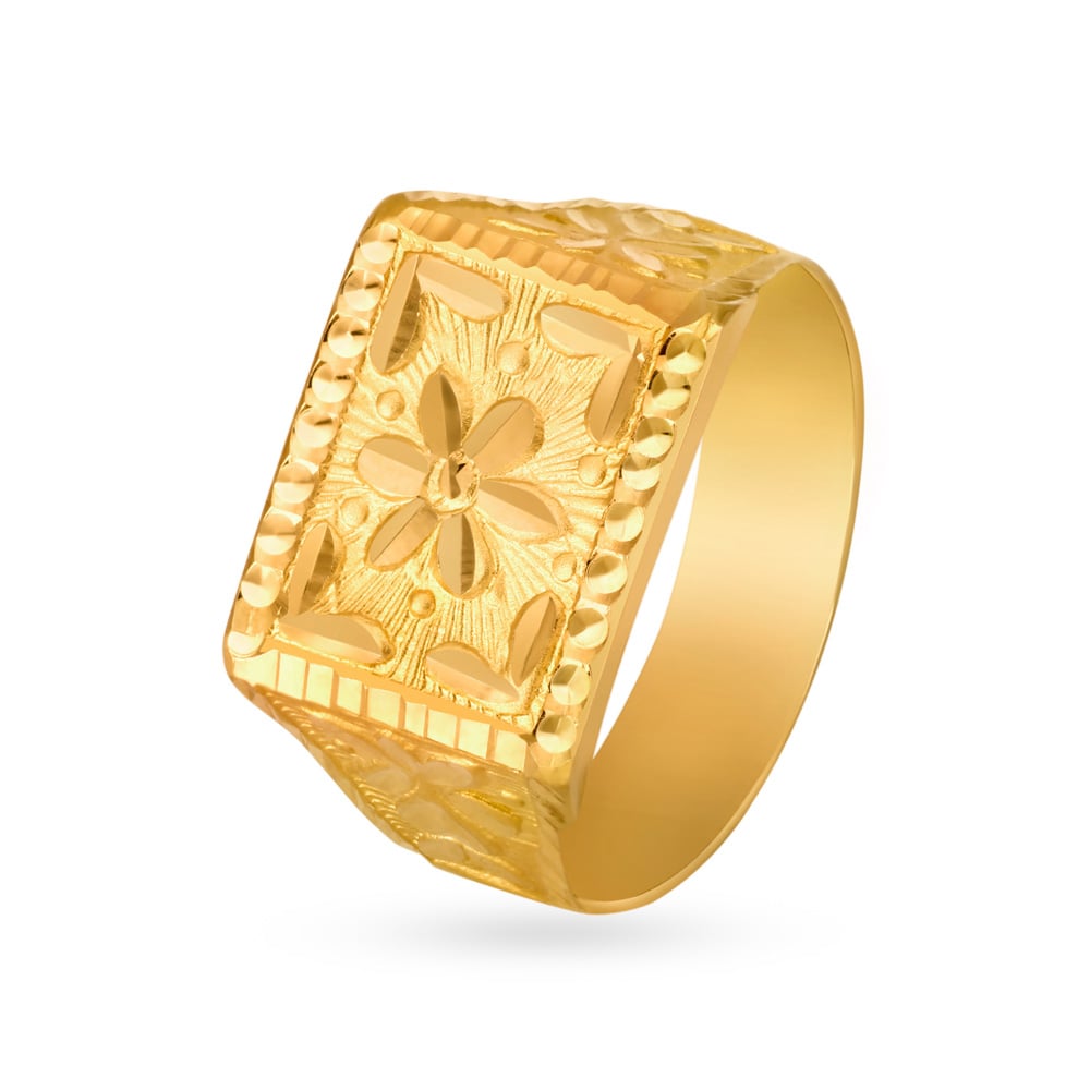 Tanishq 22k Gold Finger Ring - Dapper N Dame