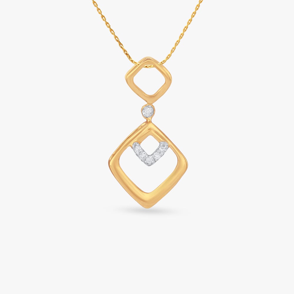 

Geo Frame Diamond Pendant