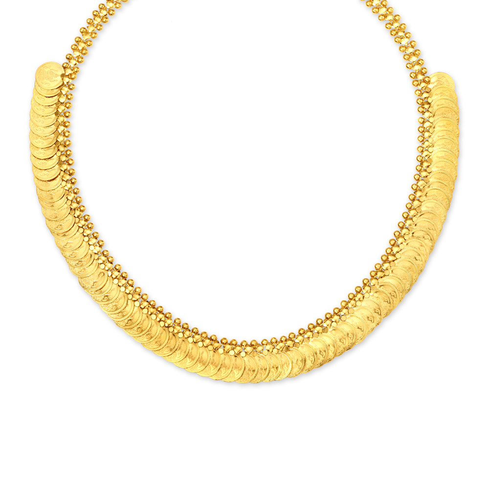 Auspicious Lakshmi Kasu Necklace,,hi-res image number null