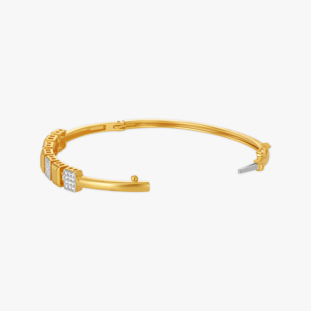 Sophisticated Abstract Bangle,,hi-res image number null