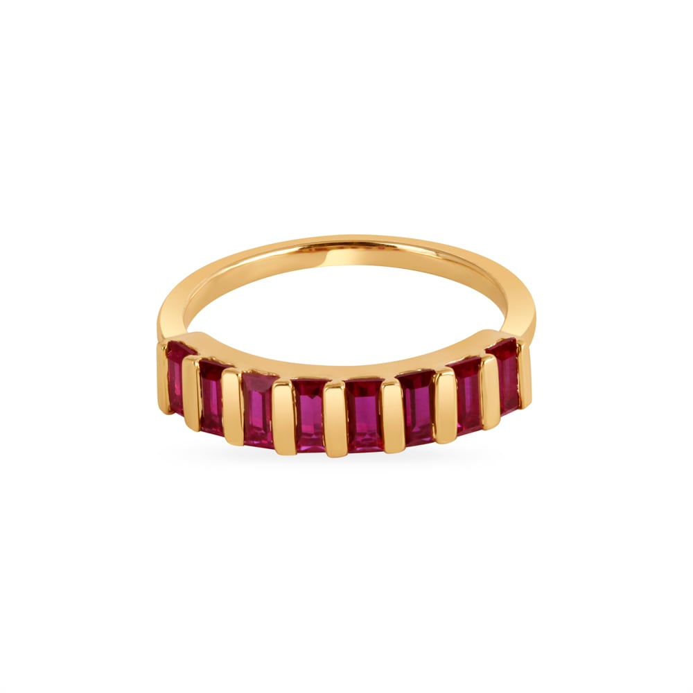 14KT Yellow Gold Irish Coffee Finger Ring,,hi-res image number null