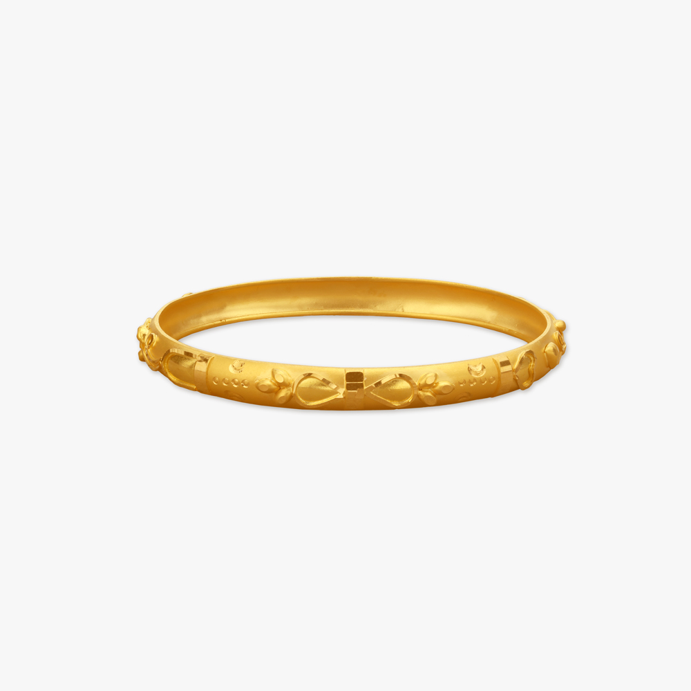 Petal Play Gold Bangles for Kids,,hi-res image number null