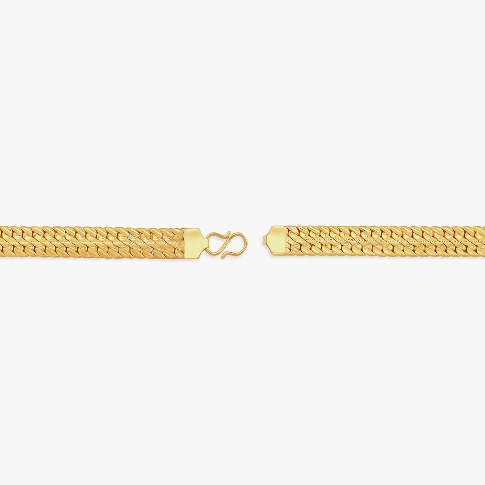 Brilliant Artsy Gold Link Bracelet for Men,,hi-res image number null