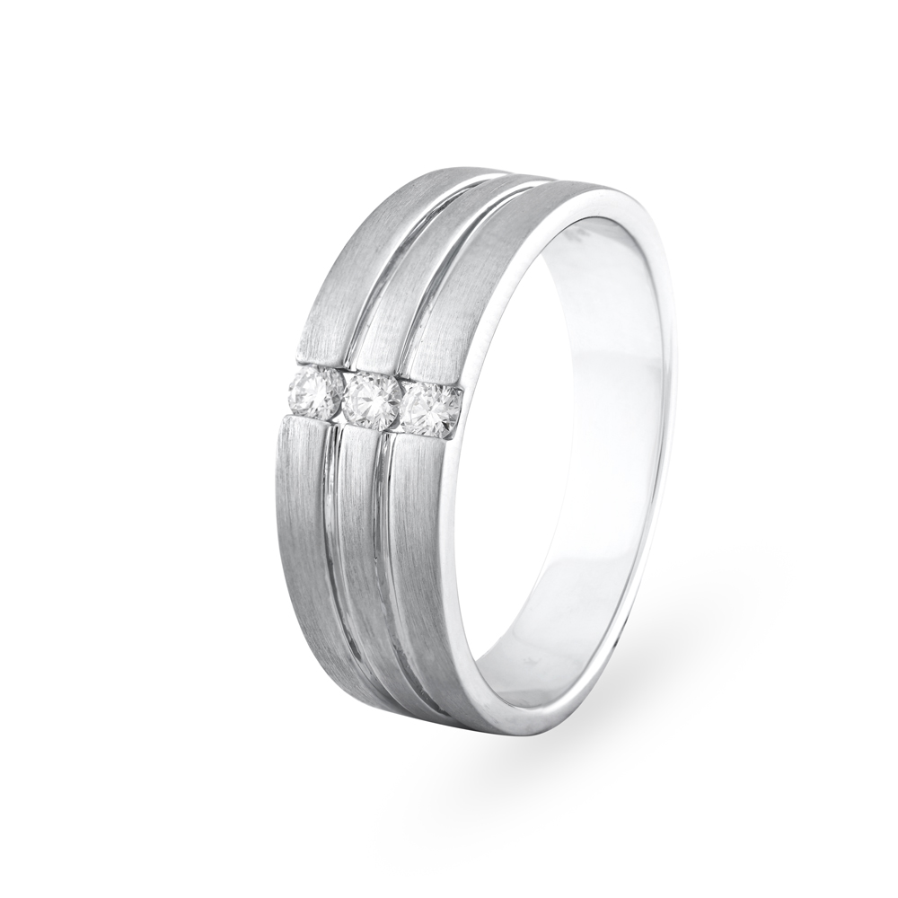 Buy Sleek Minimalistic Platinum Ring for Men at Best Price | Tanishq UAE