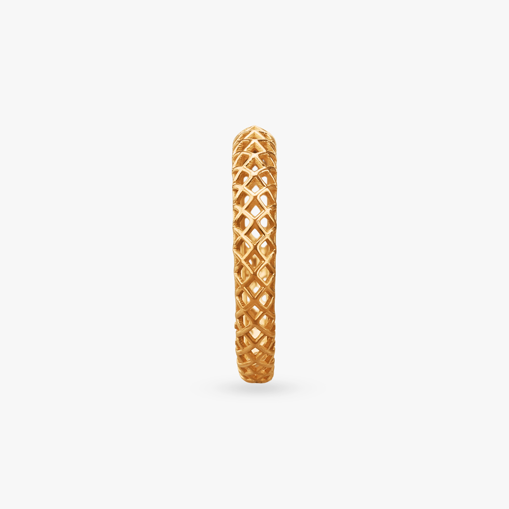 Mesh Rhythm Gold Ring,,hi-res image number null