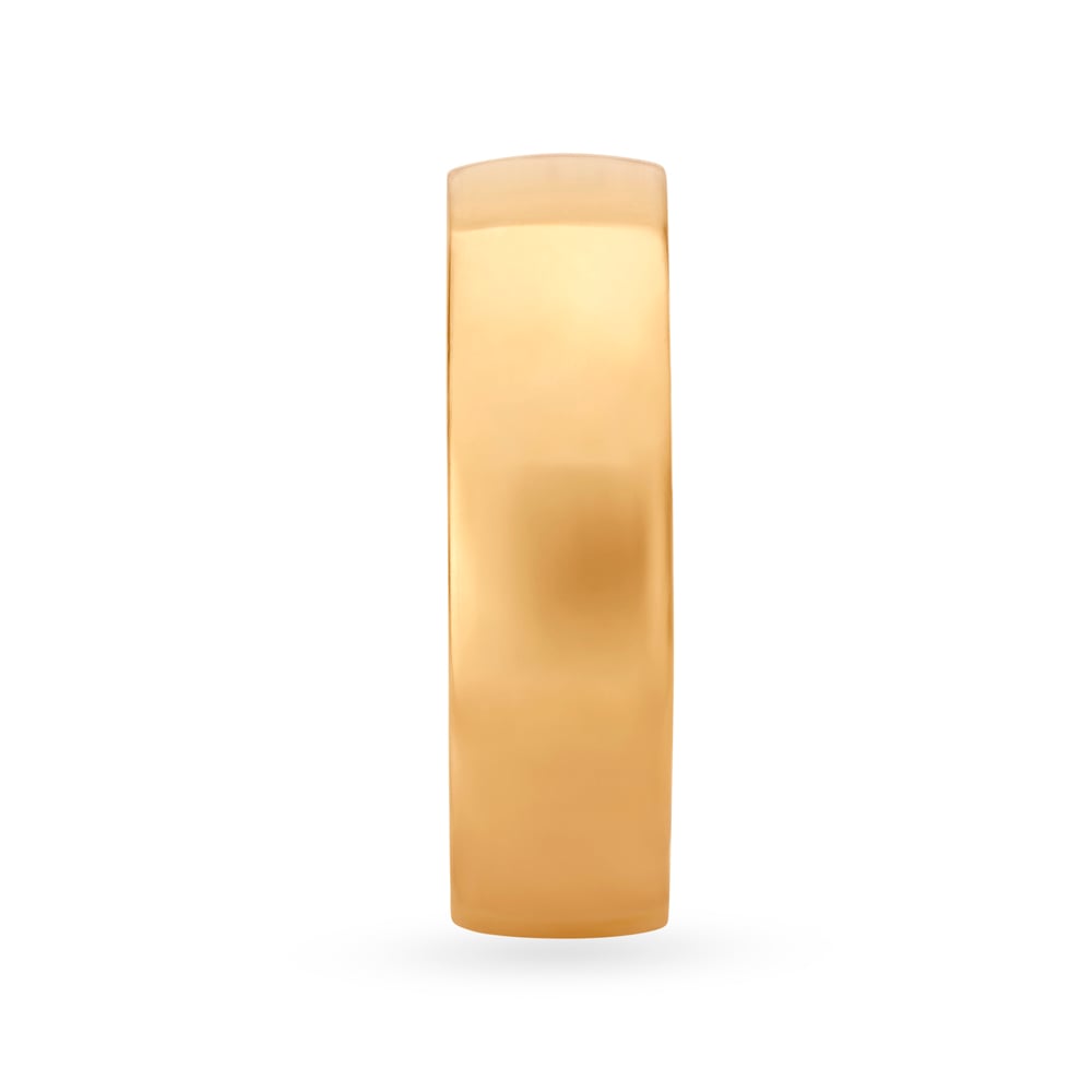 Sleek Gold Finger Ring for Men,,hi-res image number null
