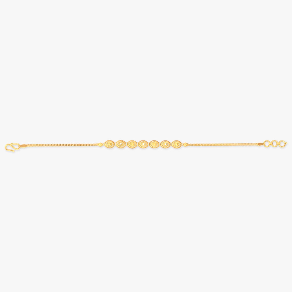 Radiant Swirl Gold Bracelet,,hi-res image number null