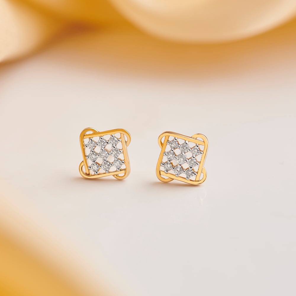 Buy Mia By Tanishq 2.57 G 14KT Gold Austen's Pearl Stud Earrings - Earrings  Gold for Women 1526597 | Myntra