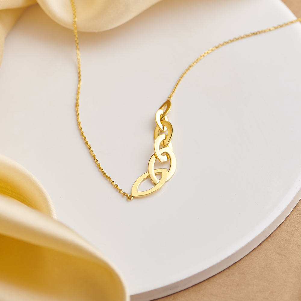 Stylish Links Gold Chain,,hi-res image number null