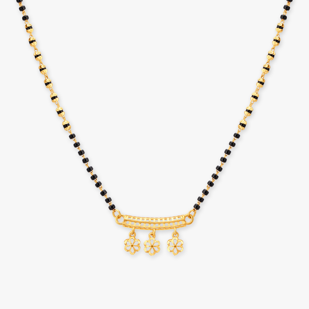 Floral Gold Mangalsutra,,hi-res image number null