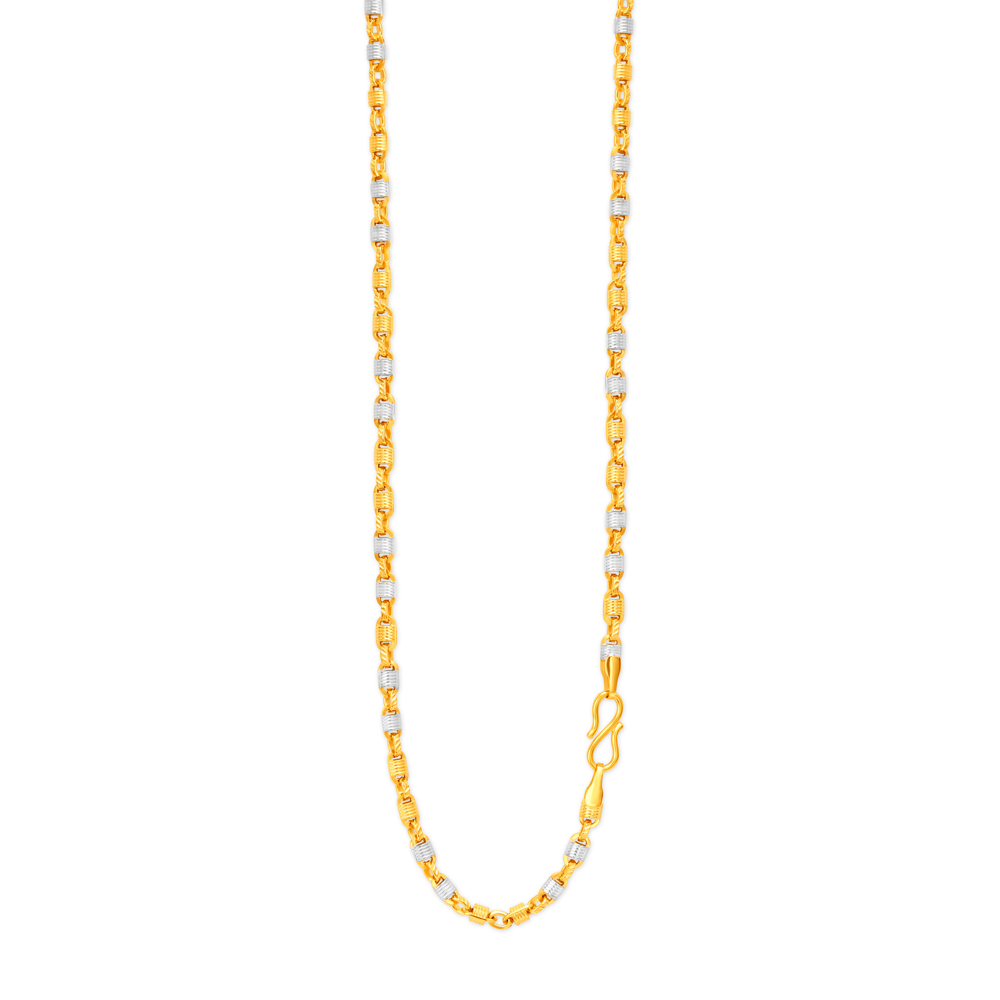 Bewitching Dual Tone Gold Chain For Men