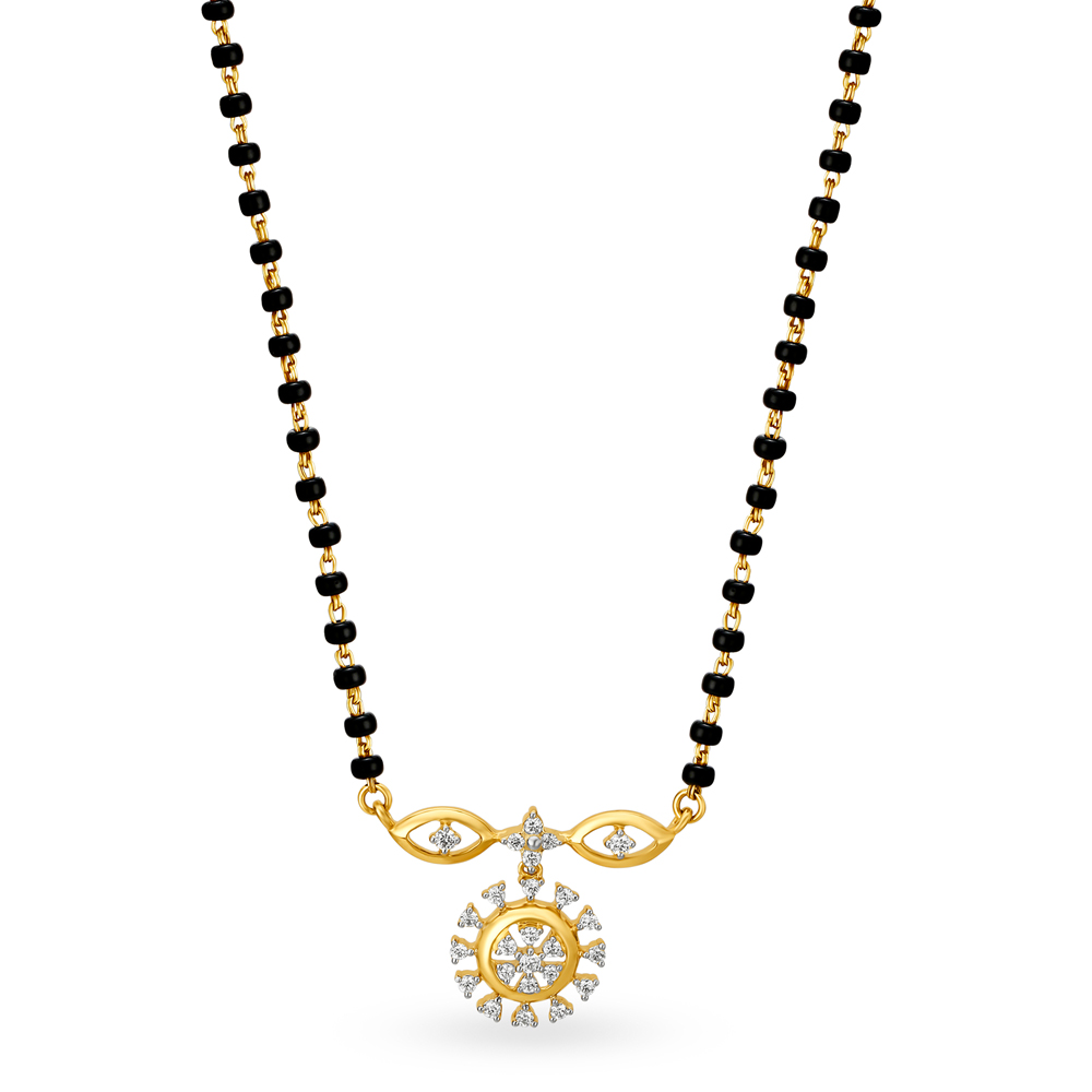 Traditional Charming Diamond Mangalsutra,,hi-res image number null