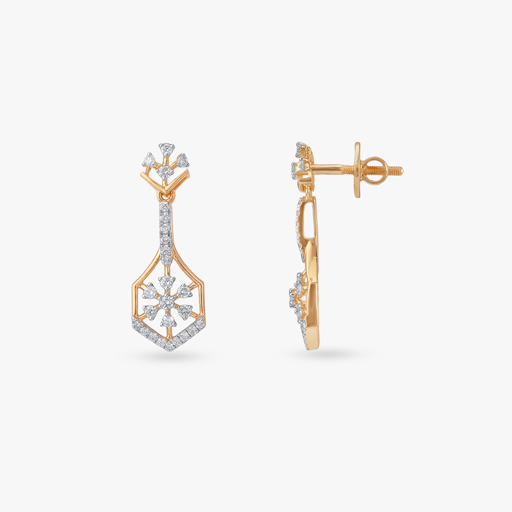 Chic Starlet Diamond Drop Earrings,,hi-res image number null
