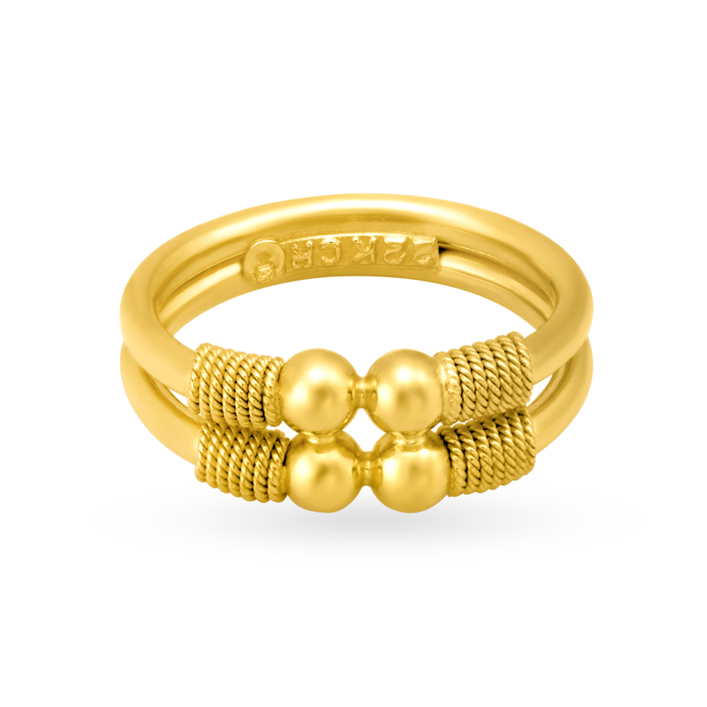 Opulent Layered Gold Finger Ring,,hi-res image number null