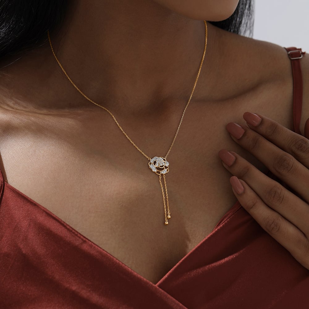 Blooming Grace Diamond Necklace,,hi-res image number null
